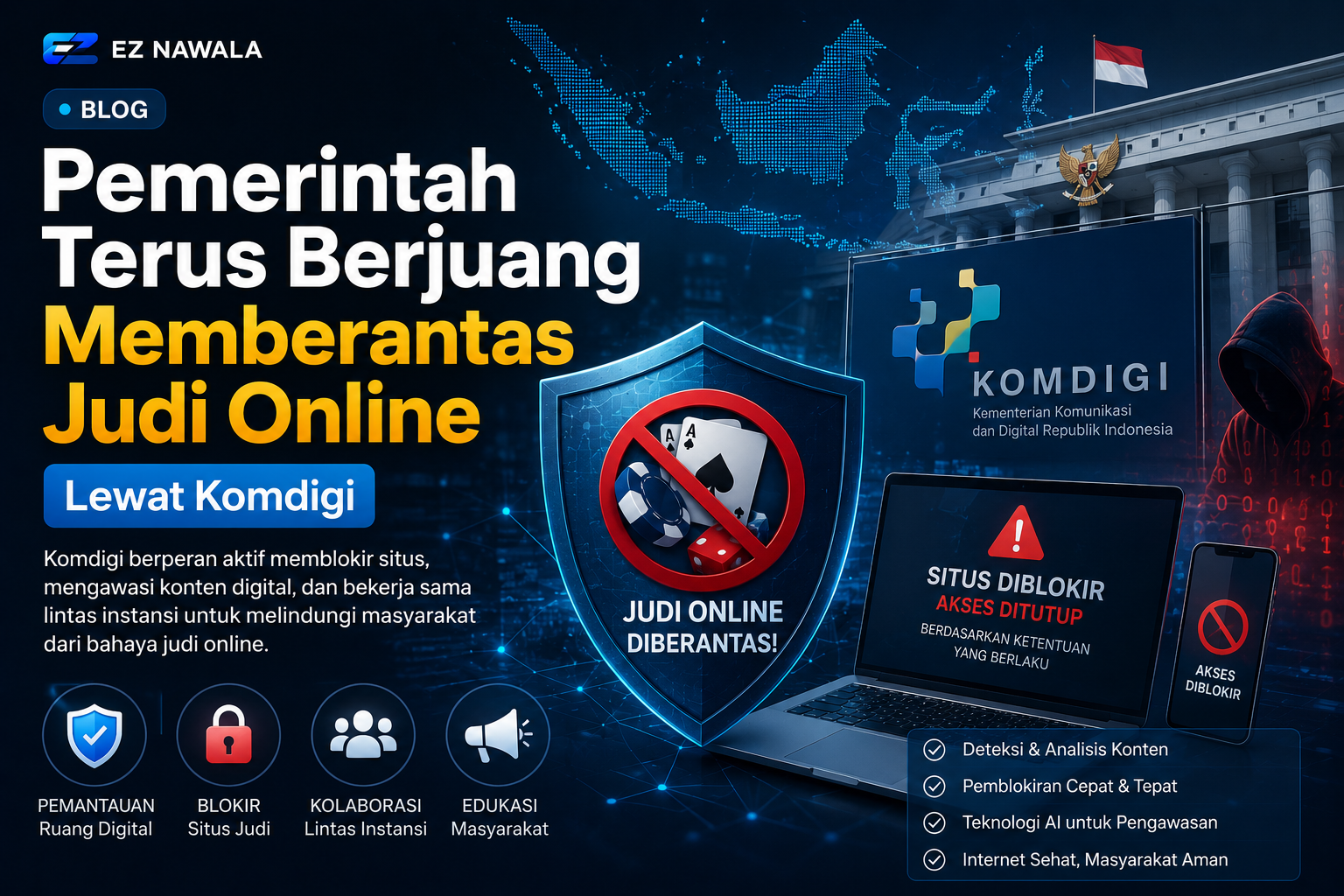 Pemerintah Terus Berjuang Memberantas Judi Online Lewat Komdigi